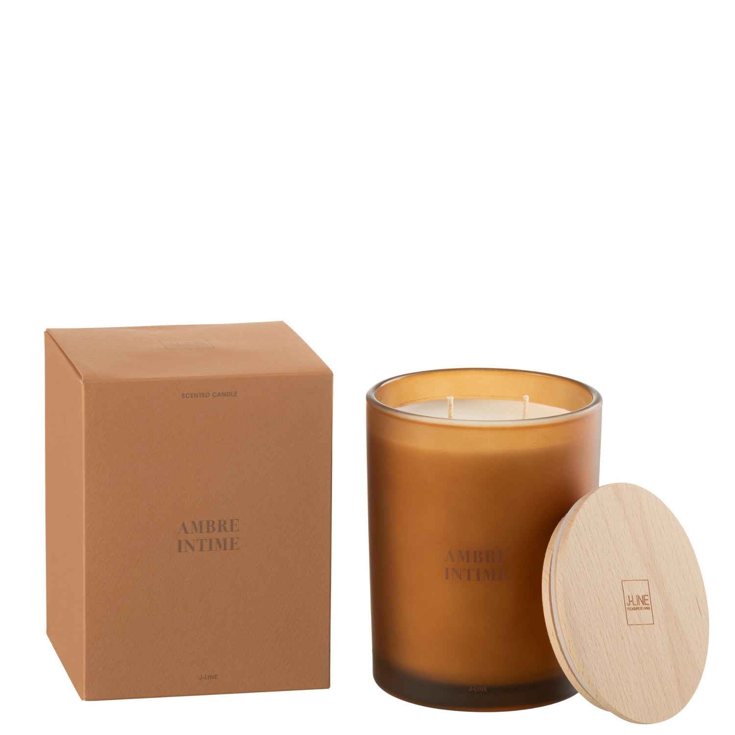 Geurkaars Accords Essentiels Ambre Intime 52 Uur - Geurkaars - J-Line - livinglovely.nl