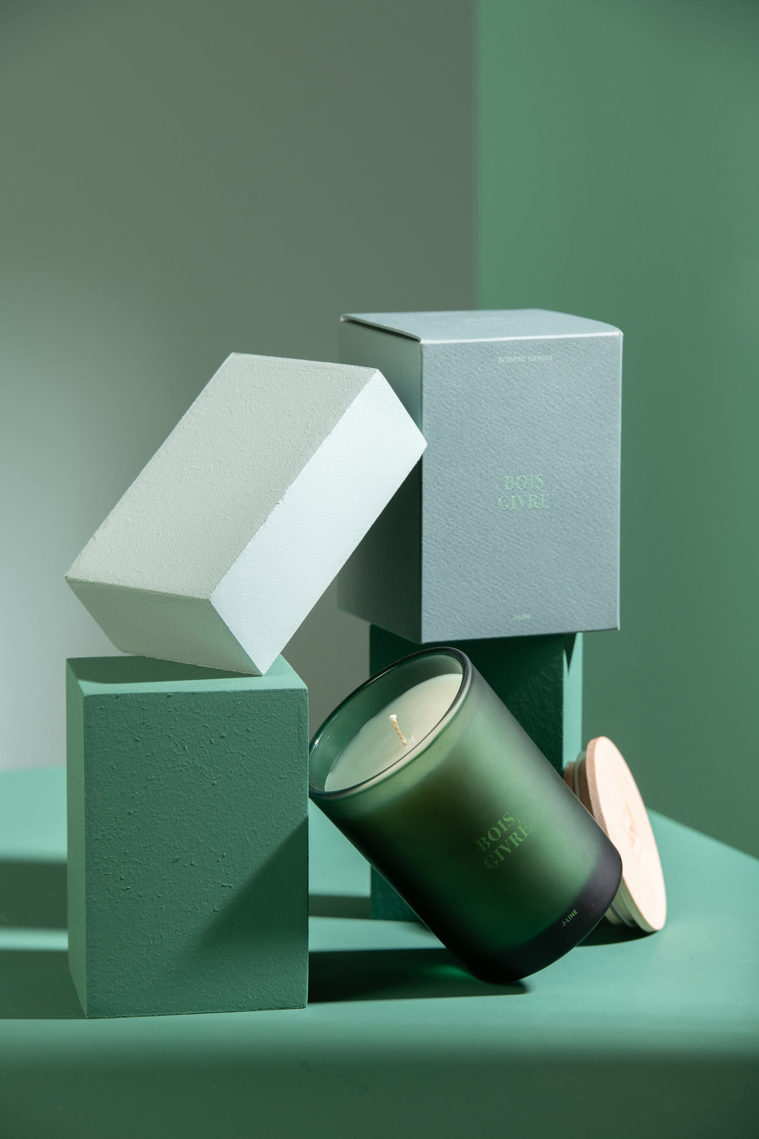 Geurkaars Accords Essentiels Bois Givré 38 Uur - Geurkaars - J-Line - livinglovely.nl