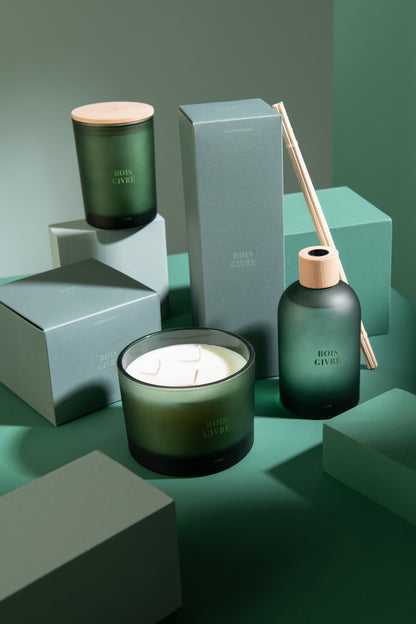 Geurkaars Accords Essentiels Bois Givré 38 Uur - Geurkaars - J-Line - livinglovely.nl