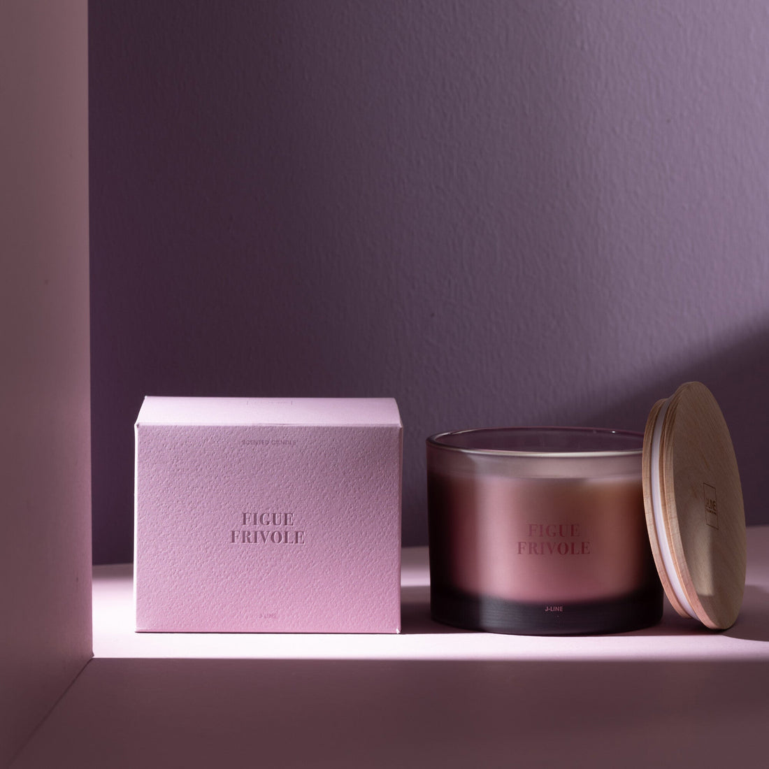Geurkaars Accords Essentiels Figue Frivole 28 Uur - Geurkaars - J-Line - livinglovely.nl