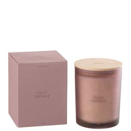 Geurkaars Accords Essentiels Figue Frivole 52 Uur - Geurkaars - J-Line - livinglovely.nl