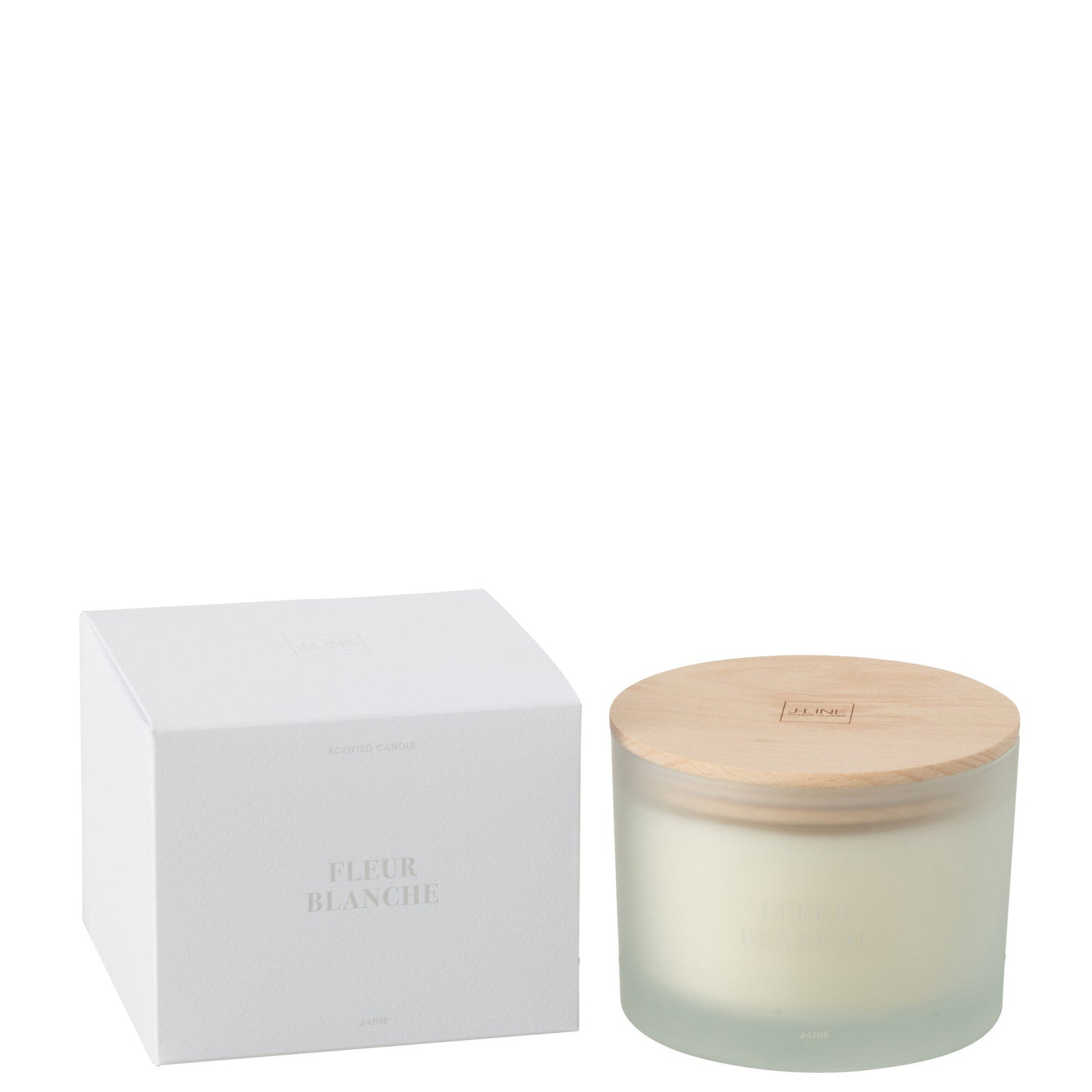 Geurkaars Accords Essentiels Fleur Blanche 28 Uur - Geurkaars - J-Line - livinglovely.nl