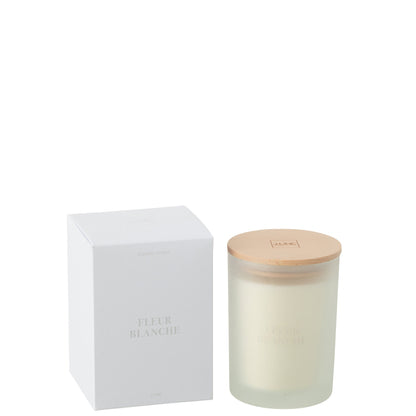 Geurkaars Accords Essentiels Fleur Blanche 38 Uur - Geurkaars - J-Line - livinglovely.nl