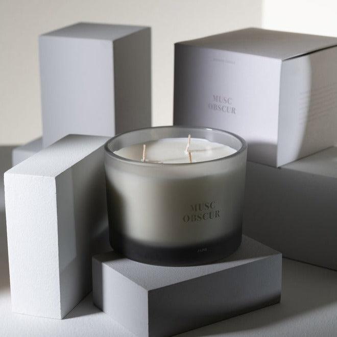Geurkaars Accords Essentiels Musc Obscur 28 Uur - Geurkaars - J-Line - livinglovely.nl