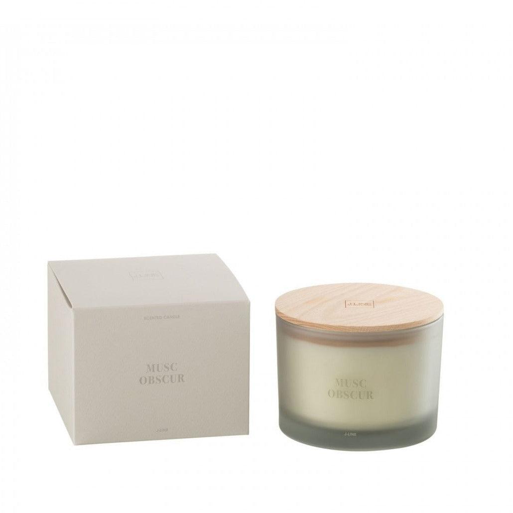 Geurkaars Accords Essentiels Musc Obscur 28 Uur - Geurkaars - J-Line - livinglovely.nl