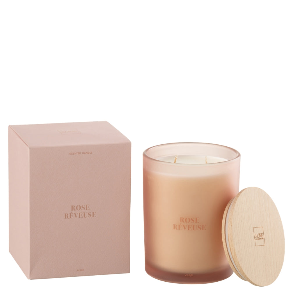 Geurkaars Accords Essentiels Rose Rêveuse 52 Uur