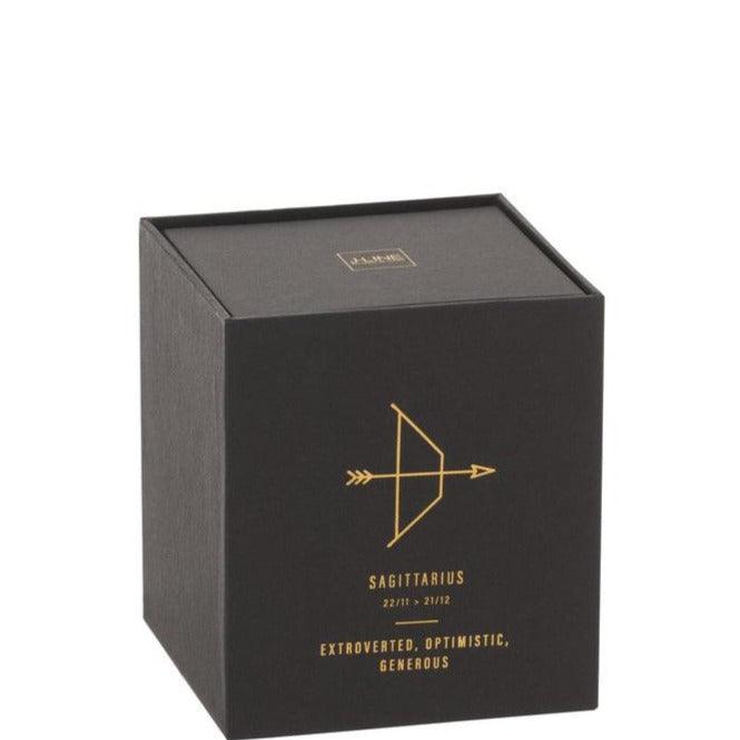 Geurkaars Astro Boogschutter Zwart-50u - Geurkaars - J-Line - livinglovely.nl