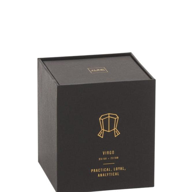 Geurkaars Astro Maagd Zwart-50u - Geurkaars - J-Line - livinglovely.nl