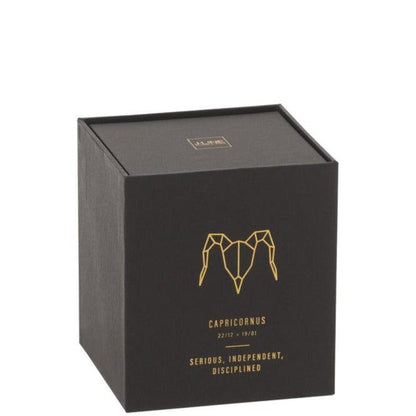 Geurkaars Astro Steenbok Zwart-50u - Geurkaars - J-Line - livinglovely.nl