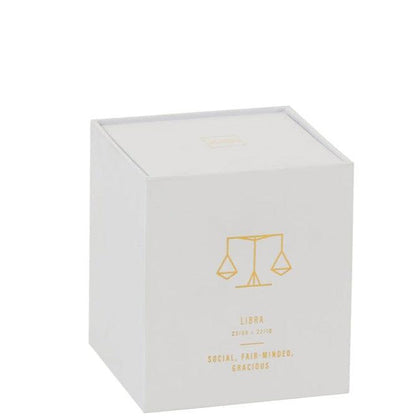 Geurkaars Astro Weegschaal Wit-50u - Geurkaars - J-Line - livinglovely.nl