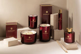 Geurkaars Excellent Rose Champagne Wijnrood Small-50u - Geurkaars - J-Line - livinglovely.nl