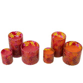 Geurkaars Flower Mosaic Wax Large Set van 2-75u