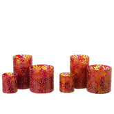 Geurkaars Flower Mosaic Wax Large Set van 2-75u