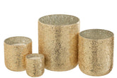 Geurkaars Luxuria Goud Extra Large J-Line - 120 Uur - Geurkaars - J-Line - livinglovely.nl