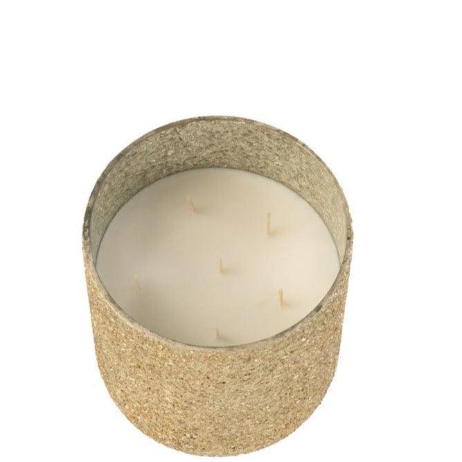 Geurkaars Luxuria Goud Large- 80h - Geurkaars - J-Line - livinglovely.nl