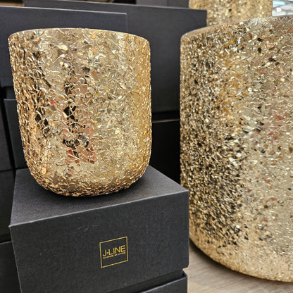 Geurkaars Luxuria Goud Medium J-Line - 60 Uur - Geurkaars - J-Line - livinglovely.nl