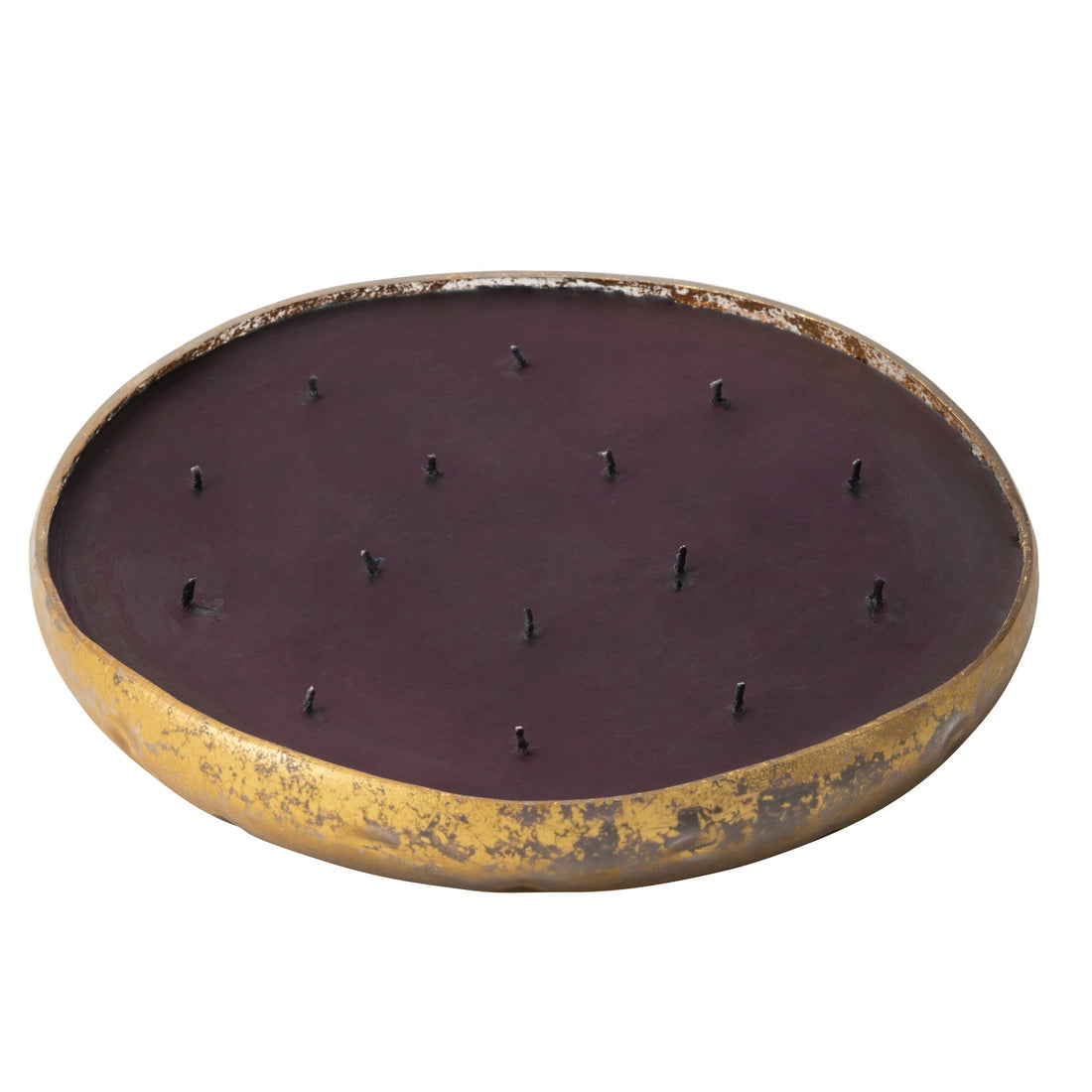 Geurkaars M-Chic Glas Goud/Zwart Extra Large-35u J-Line