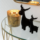Geurkaars M-Chic Glas Goud/Zwart Medium-80u