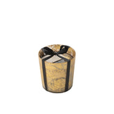 Geurkaars M-Chic Glas Goud/Zwart Medium-80u