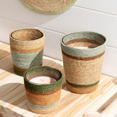 Geurkaars Mand Beige Large - 75 Uur - Geurkaars - J-Line - livinglovely.nl