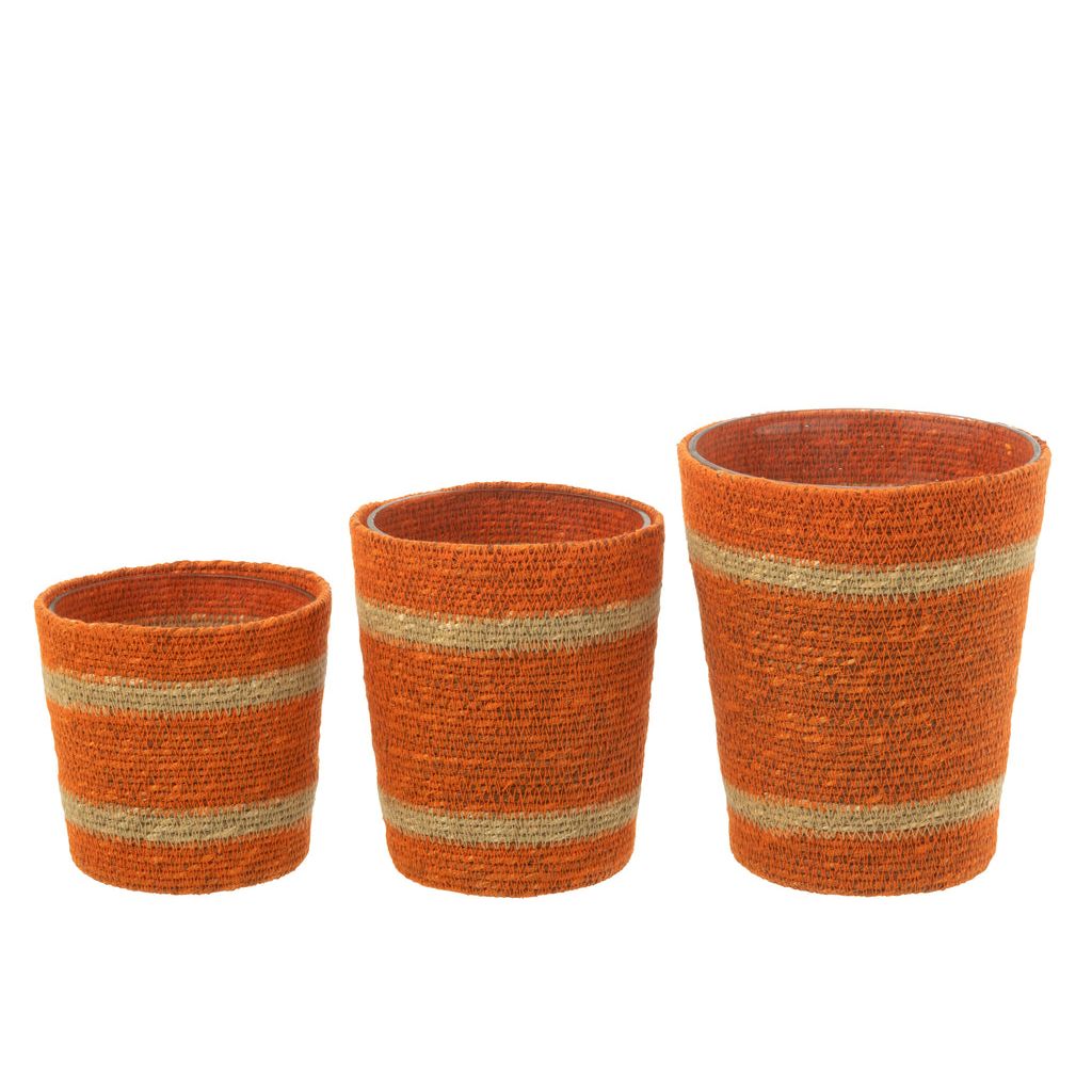 Geurkaars Mand Wax Oranje Large - 75 Uur