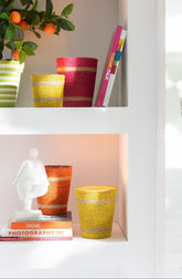 Geurkaars Mand Wax Oranje Medium - 55 Uur