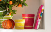 Geurkaars Mand Wax Oranje Small - 45 Uur