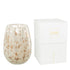 Geurkaars Mia Wit/Mix Glas Large 230uur 20x20x32.5cm - Geurkaars - J-Line - livinglovely.nl