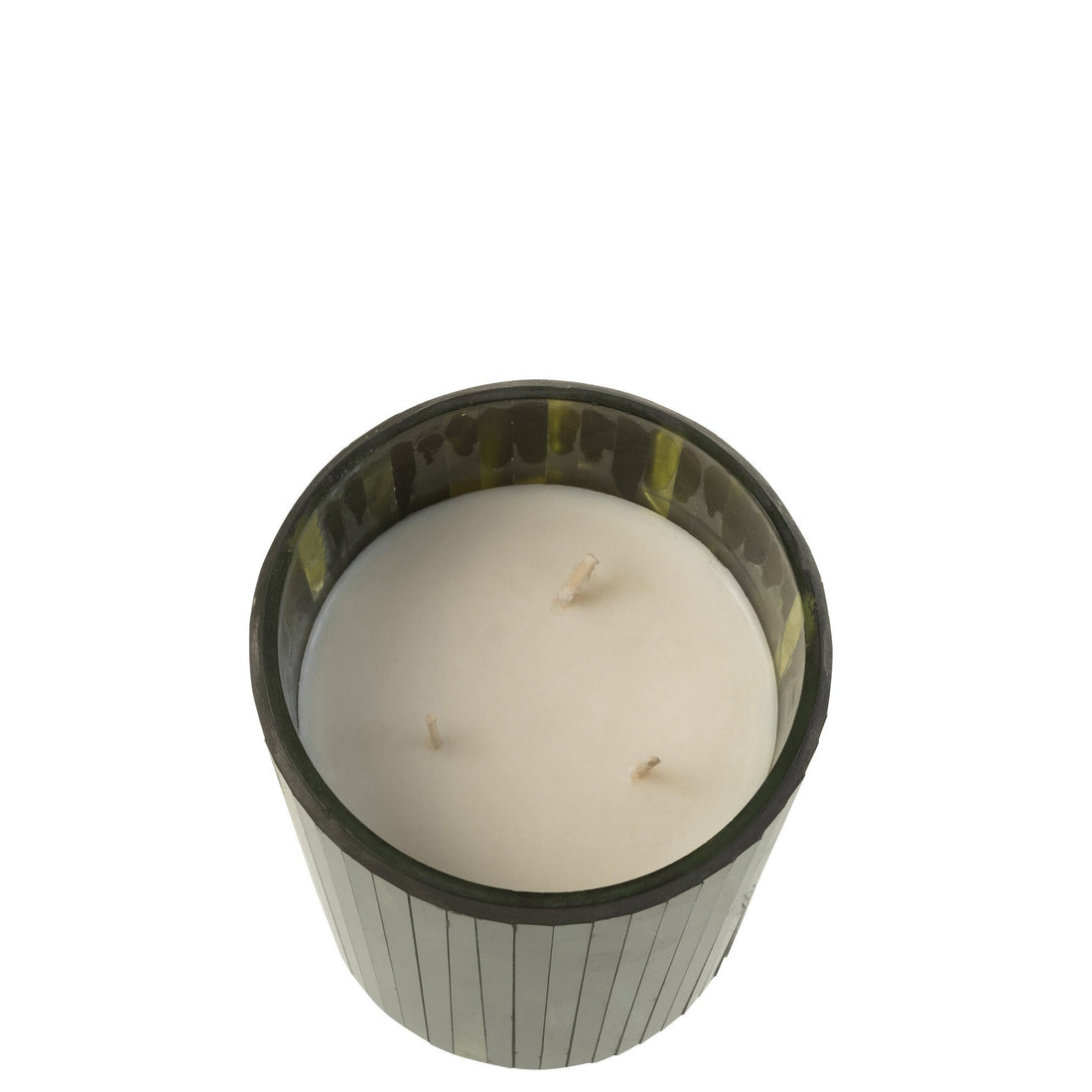 Geurkaars Noa Herbal Serenity Groen Medium-55h - Geurkaars - J-Line - livinglovely.nl