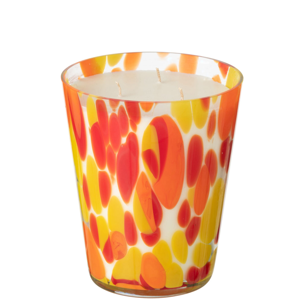 Geurkaars Noa Rood/Geel Large 95uur J-Line