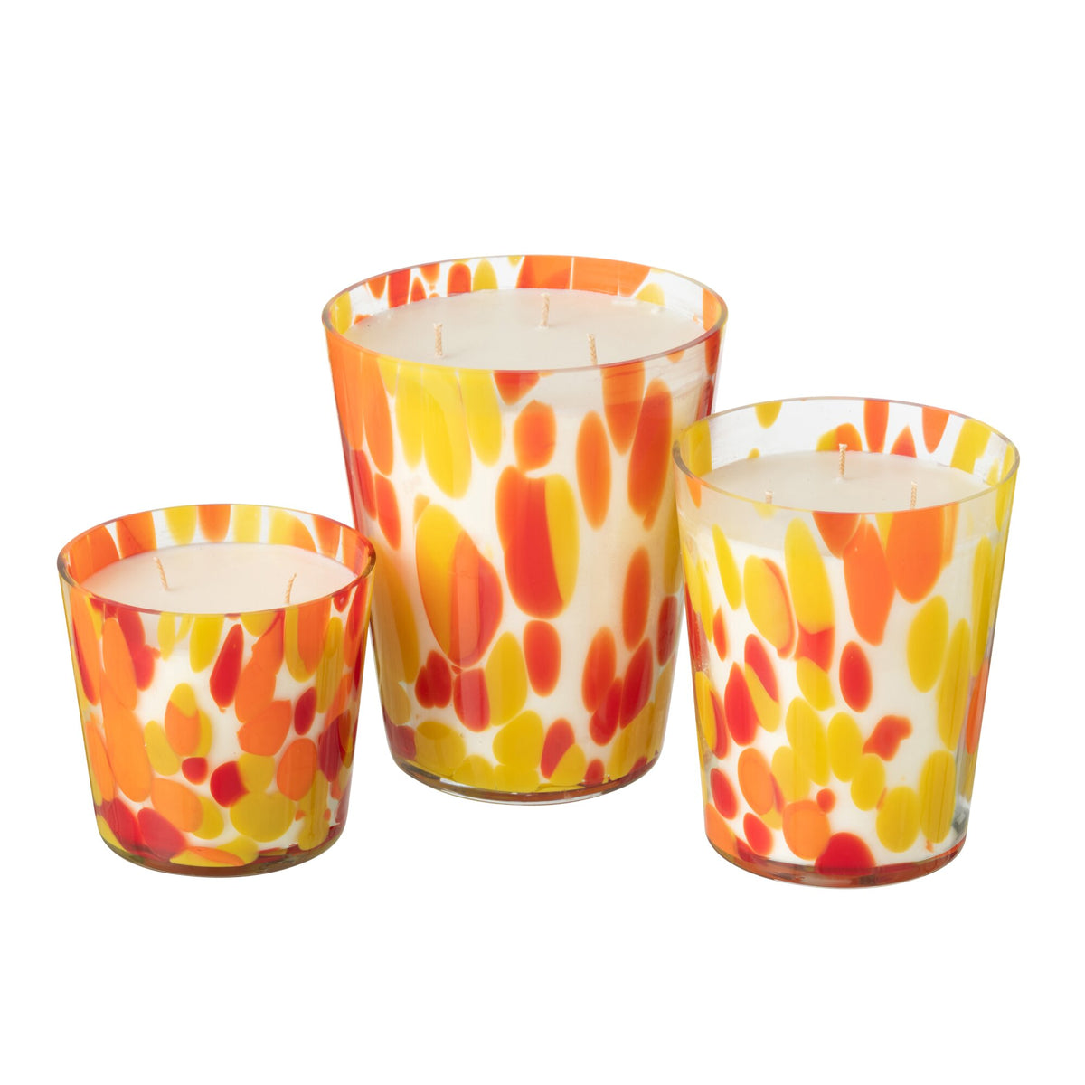 Geurkaars Noa Rood/Geel Large 95uur J-Line