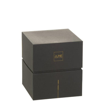 Geurkaars Noa Spicy Twilight Zwart Medium-55h - Geurkaars - J-Line - livinglovely.nl