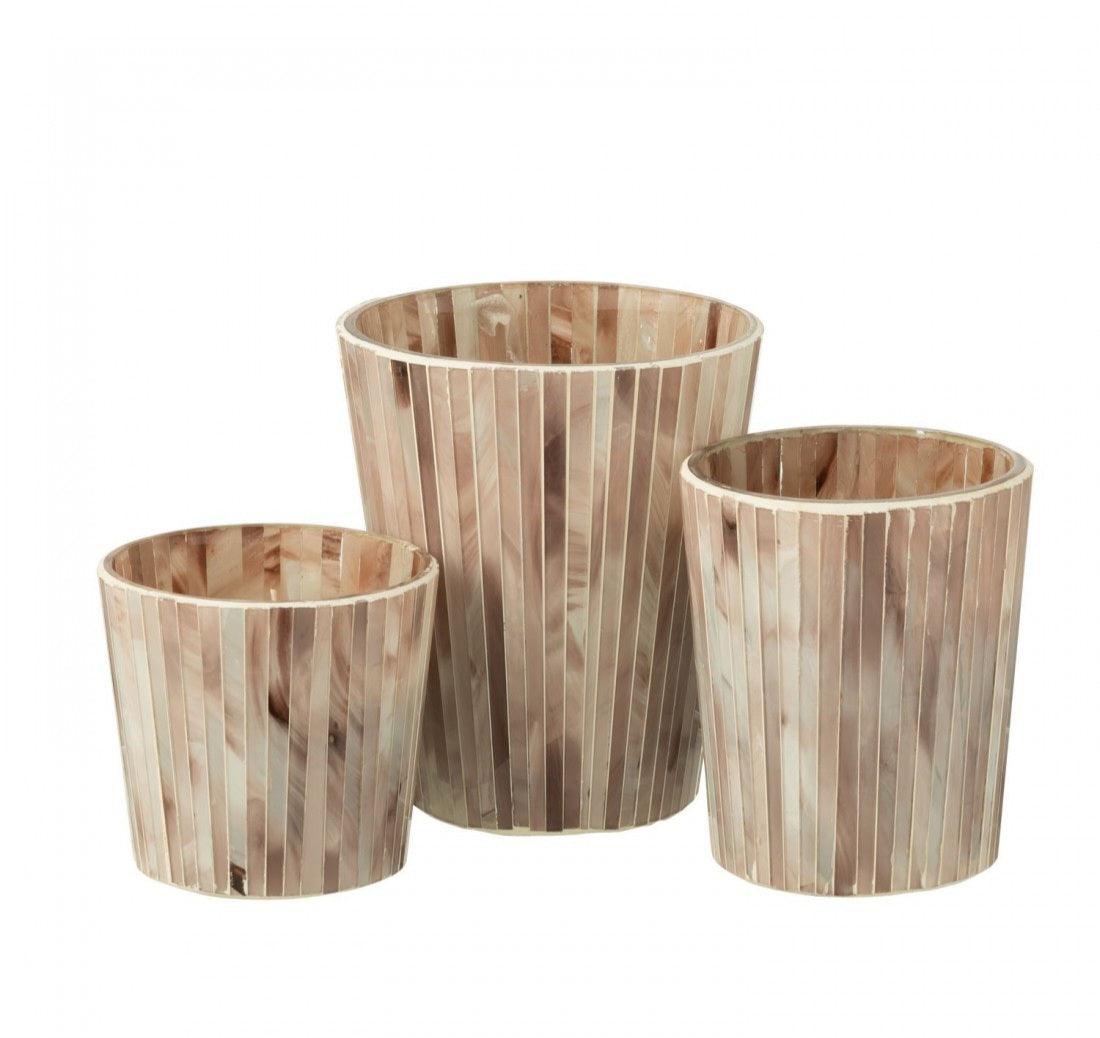 Geurkaars Noa Tender Rose Roze Small - 45u - Geurkaars - J-Line - livinglovely.nl