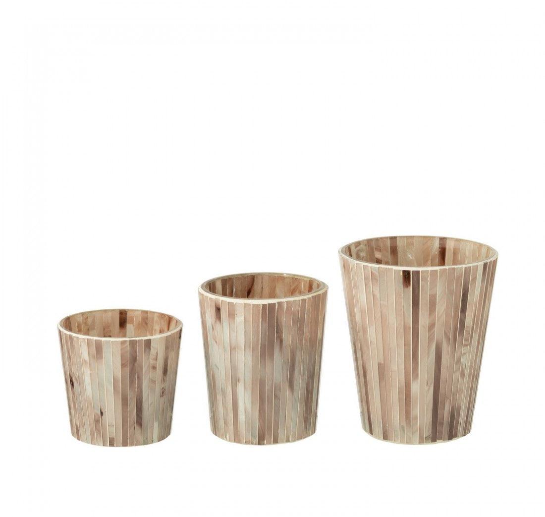 Geurkaars Noa Tender Rose Roze Small - 45u - Geurkaars - J-Line - livinglovely.nl