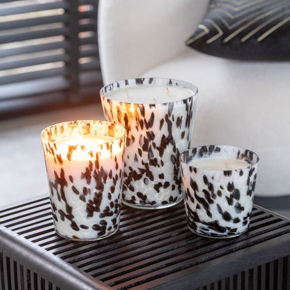 Geurkaars Noa Zwart/Wit Large-95u J-Line - Geurkaars - J-Line - livinglovely.nl