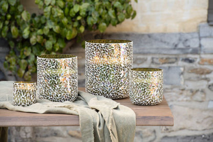 Geurkaars Tender Rose Wax Groen Medium - 70u - Geurkaars - J-Line - livinglovely.nl