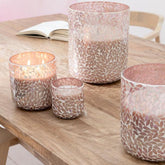 Geurkaars Tender Rose Wax Roze Large - 120u - Geurkaars - J-Line - livinglovely.nl