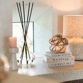 Geurolie Nordic Vetiver Glas Amber Small 500ml - Geurstokjes - J-Line - livinglovely.nl