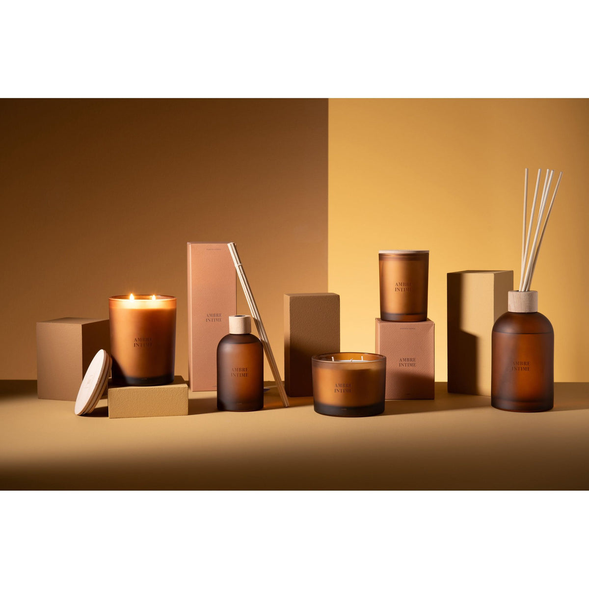 Geurstokjes Accords Essentiels Ambre Intime 250ml