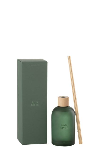 Geurstokjes Accords Essentiels Bois Givré 250ml - Geurstokjes - J-Line - livinglovely.nl
