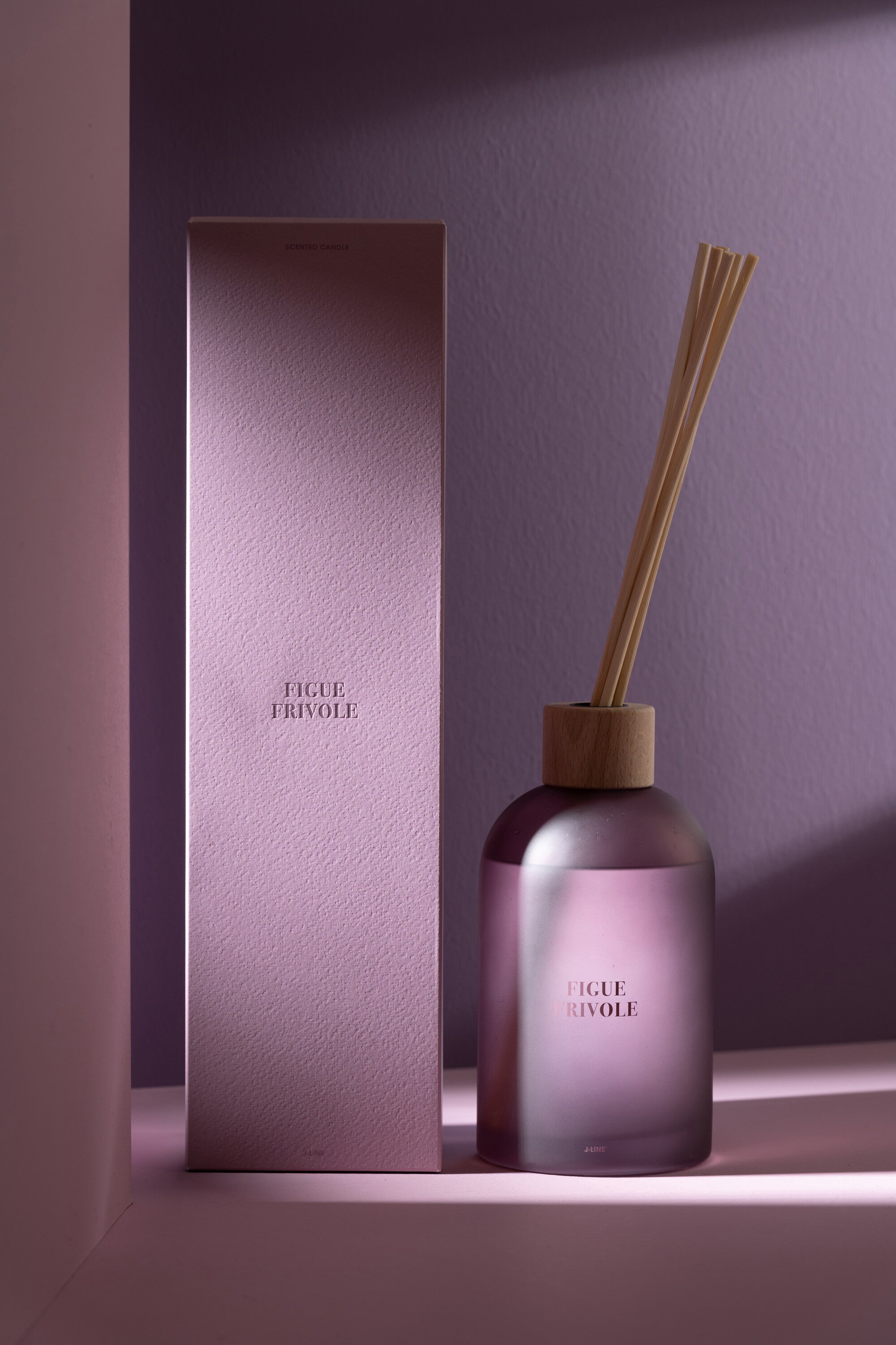 Geurstokjes Accords Essentiels Figue Frivole 550ml - Geurstokjes - J-Line - livinglovely.nl