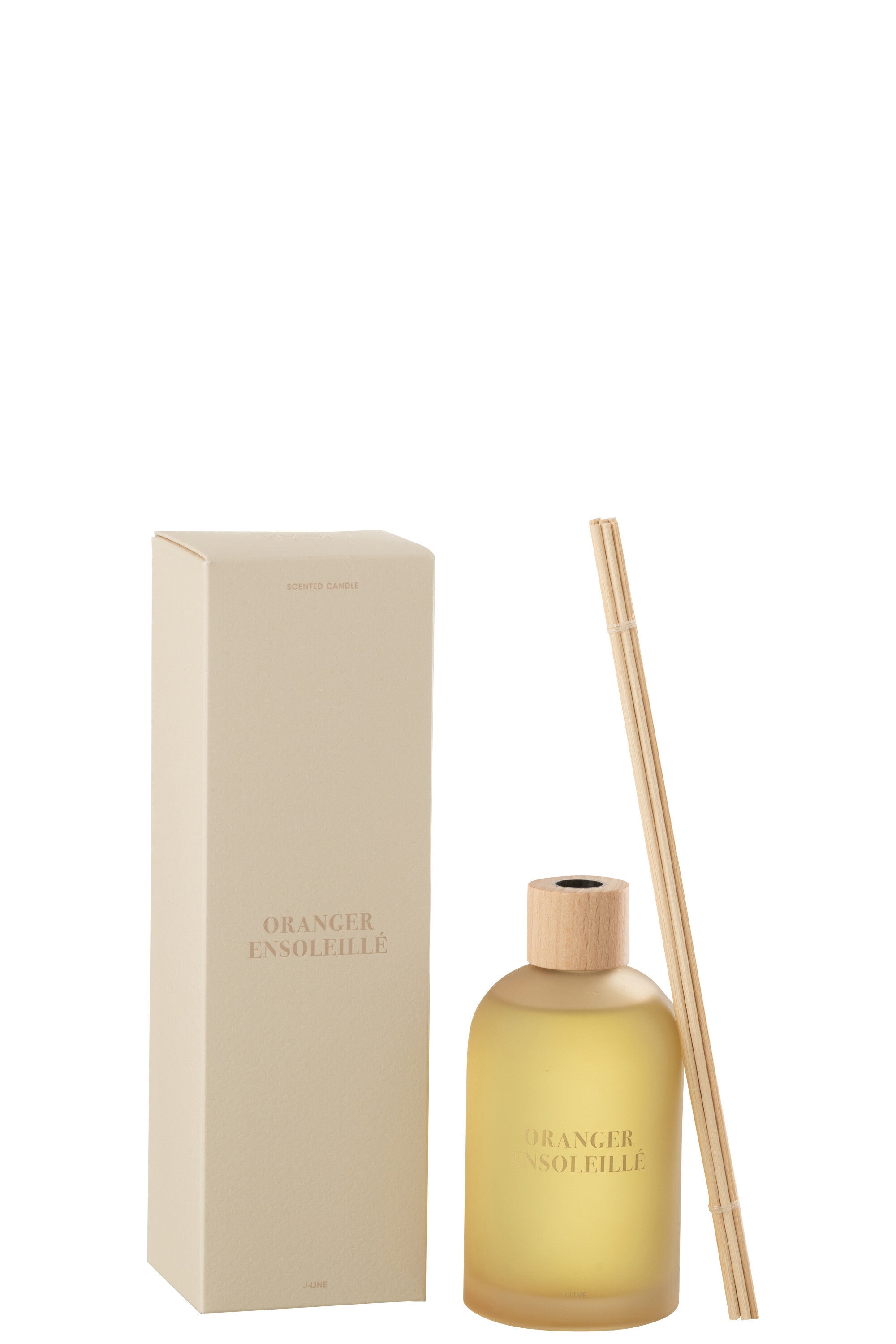 Geurstokjes Accords Essentiels Oranger Ensoleillé 250ml - Geurstokjes - J-Line - livinglovely.nl