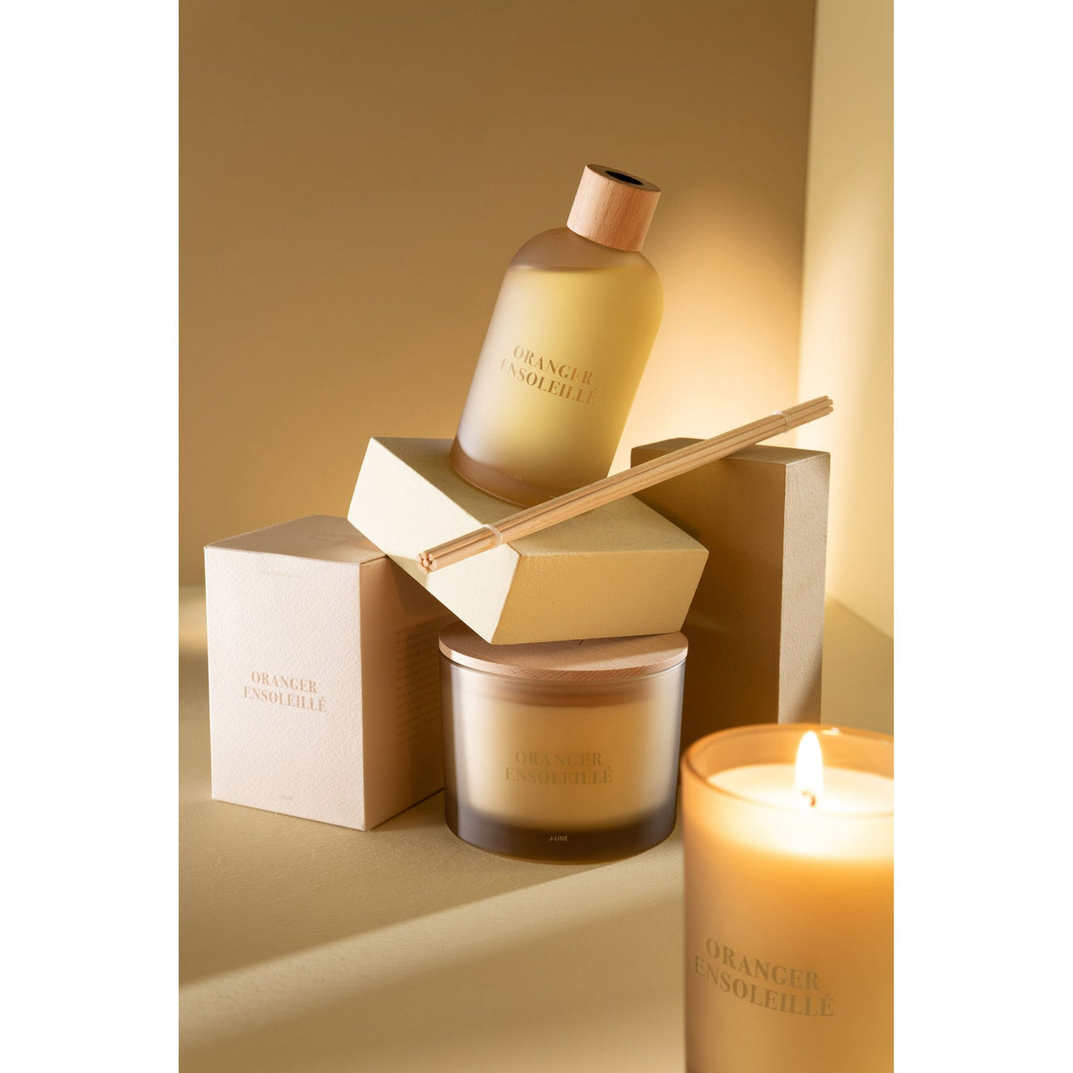 Geurstokjes Accords Essentiels Oranger Ensoleillé 250ml J-Line