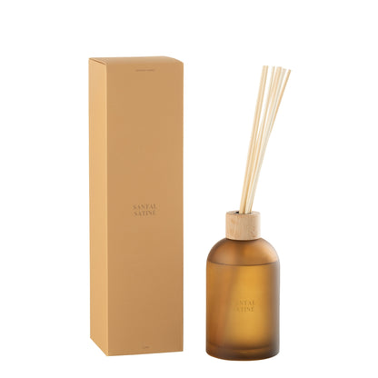 Geurstokjes Accords Essentiels Santal Satiné 550ml - Geurstokjes - J-Line - livinglovely.nl