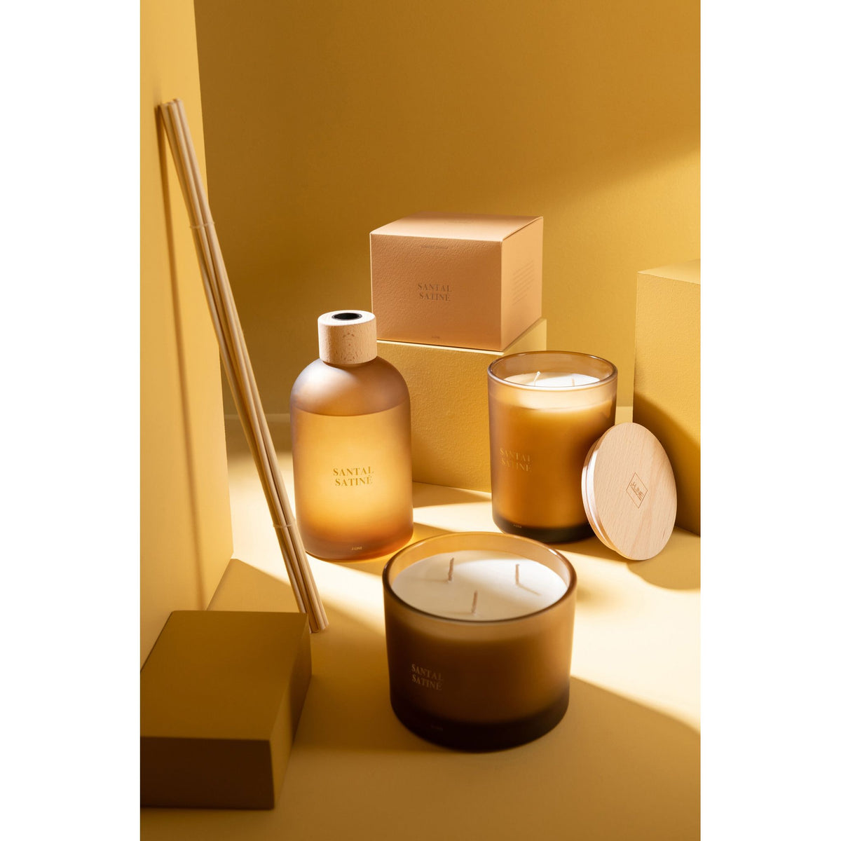 Geurstokjes Accords Essentiels Santal Satiné 550ml J-Line
