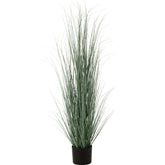 Grassen In Pot Plastiek Blauw/Groen Large - Kunstplant - J-Line - livinglovely.nl