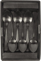 Gusta koffielepeltjes Zwart set van 6 - Lepel - Gusta - livinglovely.nl