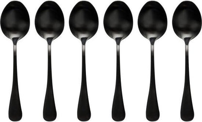Gusta koffielepeltjes Zwart set van 6 - Lepel - Gusta - livinglovely.nl