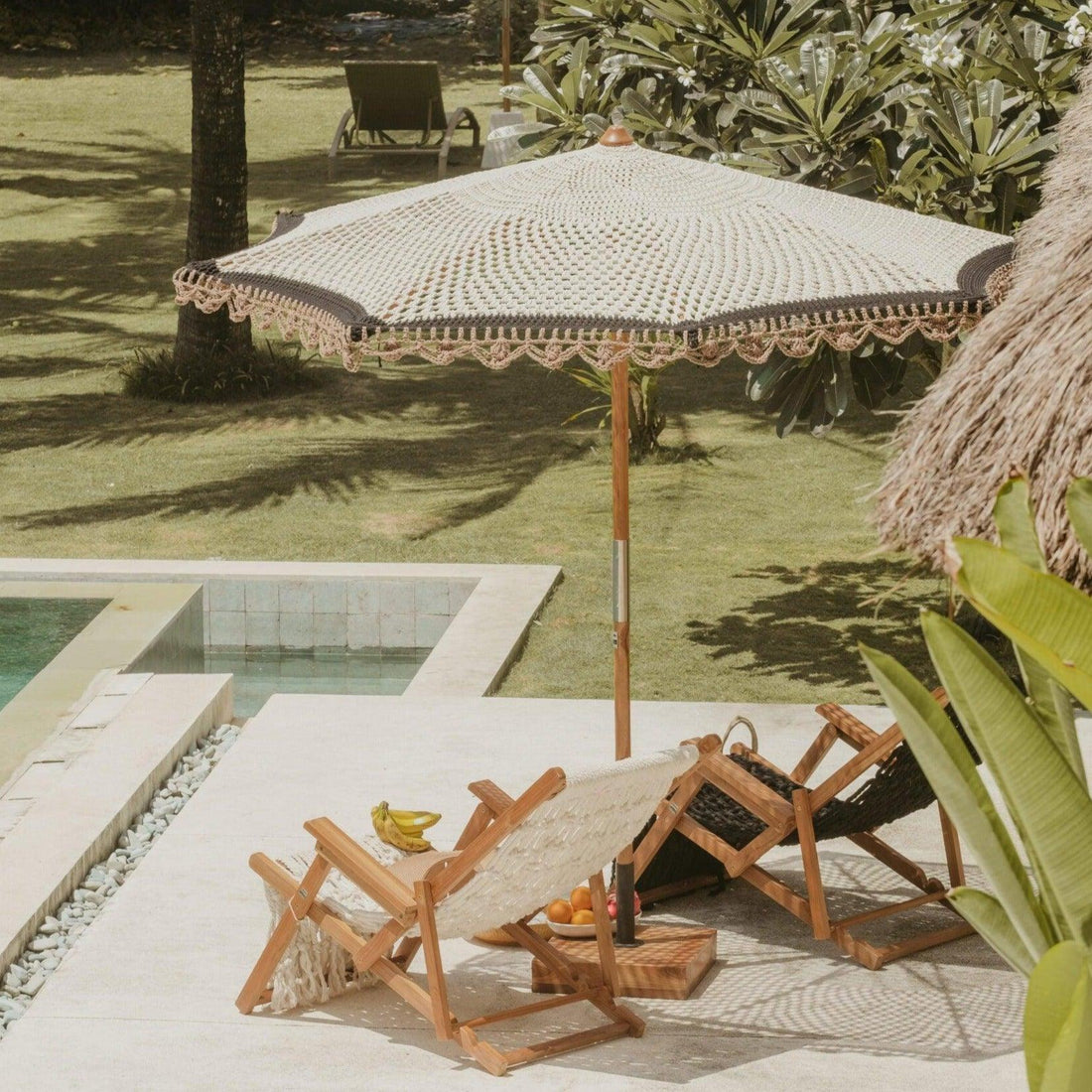 Handgeknoopte Parasol - Casablanca - 250cm - Handgeknoopte parasol - Todo Bien - livinglovely.nl