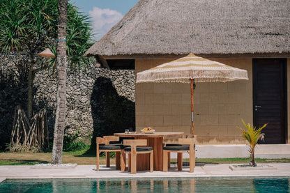 Handgeknoopte Parasol - Créme Golden Styles 250cm - Handgeknoopte parasol - Todo Bien - livinglovely.nl